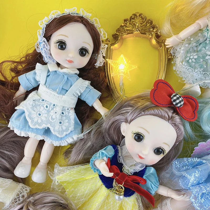 16CM 1/8 BJD Dolls DIY Dress Fashion Handmad Outfits Skirt Girls Clothes For Doll Accessories Dollhouse Toys for children | Игрушки и