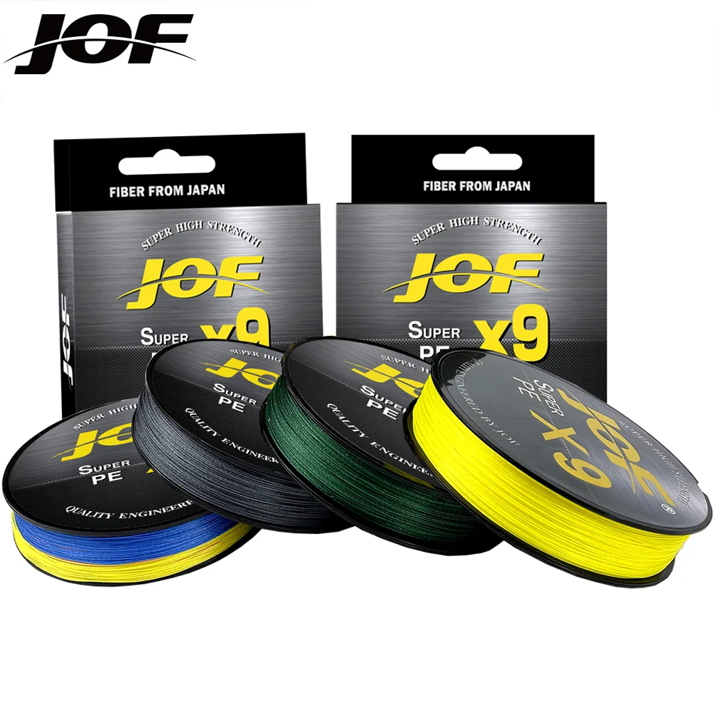 

JOF Carp Fishing Line X9 X12 Largest Series Fishing Line 500m 300m Multifilament Pe Braided Rope Braided Line 20 To 92 Pounds