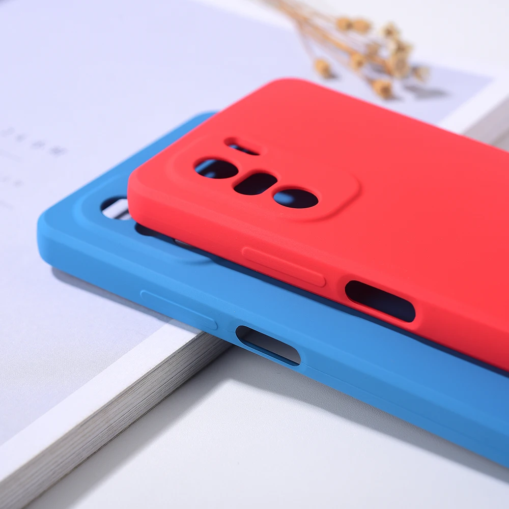 liquid silicone phone case for xiaomi mi poco f3 redmi k40 pro redmik40 pro soft tpu full protection back cover shells 6 67 inch free global shipping