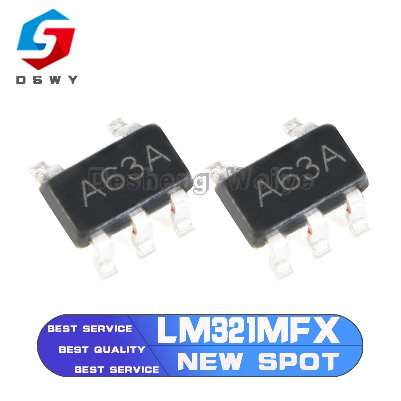 

20Pcs LM321 LM321MFX A63A SOT-23 Low Power Single Op Amp