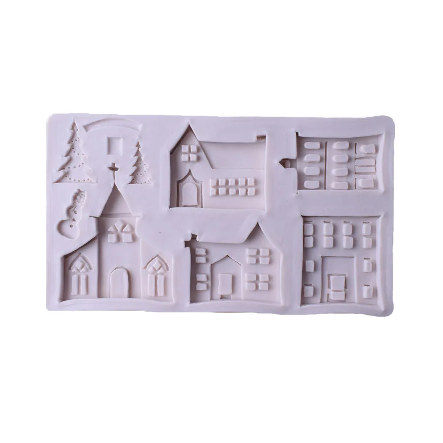 Familysky форма рождественского замка силиконовая для пирога посуда выпекания