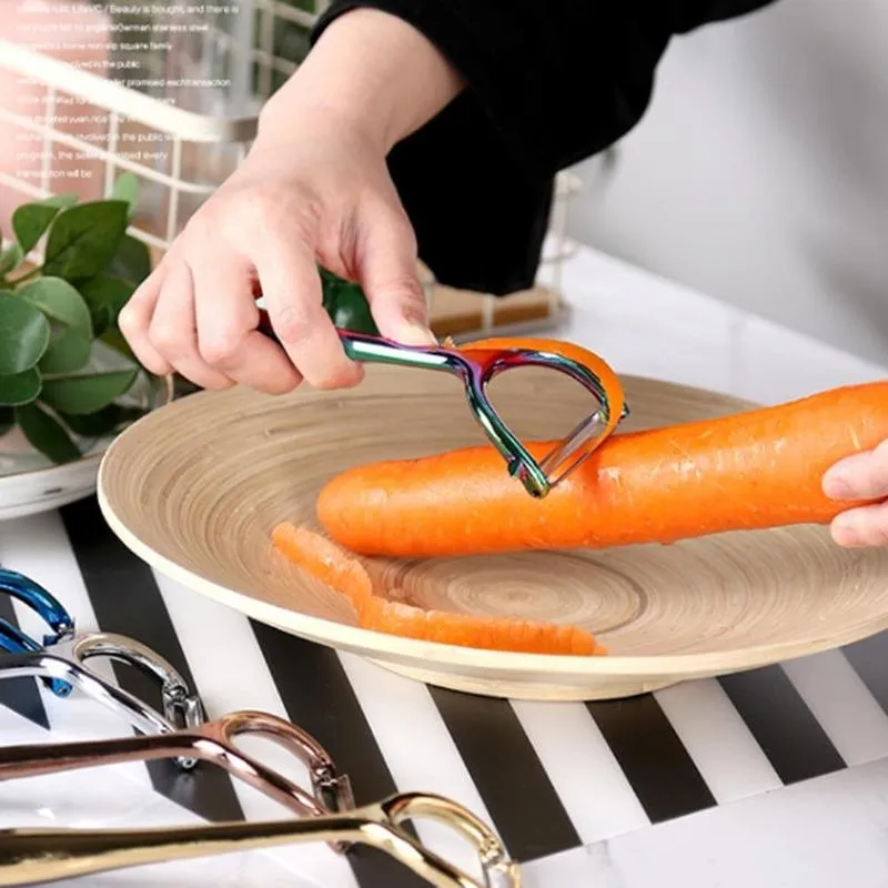 1 шт. креативный цинковый сплав зубчатый Овощечистка фрукты Дыня строгальный