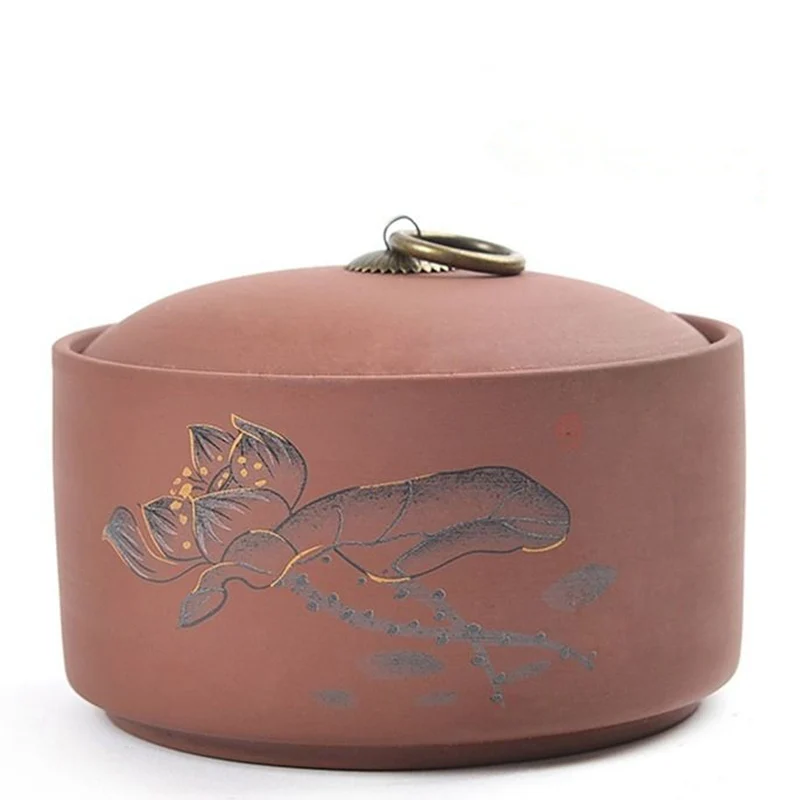 Новая чайная банка Китайская традиционная баночки для трав влагостойкие чайного