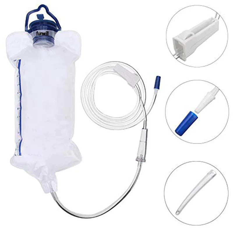 Wetips медицинский силиконовый шланг сумка для клизмы комплект Butt Анальная душевая