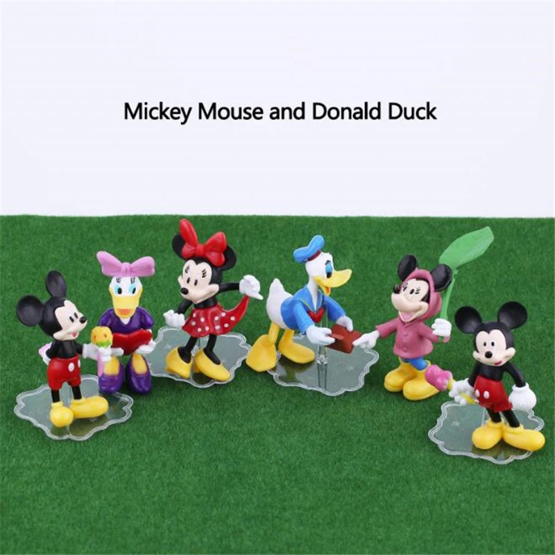 Экшн-фигурки из мультфильма Минни Маус Дональд Дак маргаритки 6 шт. | Дом и сад