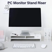 wooden monitor stand laptop monitor support holder computer stand desktop shelf wood monitor riser pc screen riser organizer