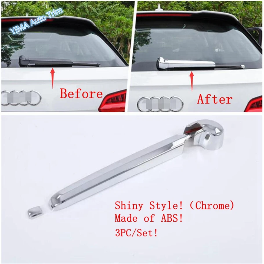 

Lapetus Shiny Door Handle Bowl / Rear Window Wiper / Stripes Sequins / Mirror Rubbing Strip Cover Trim For Audi Q5 2018 - 2021