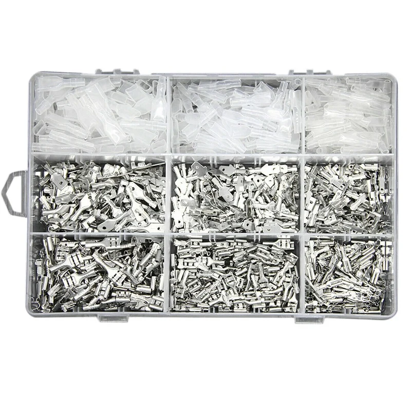 900 шт быстрый соединитель мужской и женский провод Лопата Комплект для