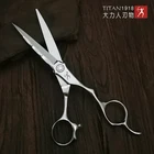 Титановые профессиональные ножницы, парикмахерские ножницы из нержавеющей стали vg10
