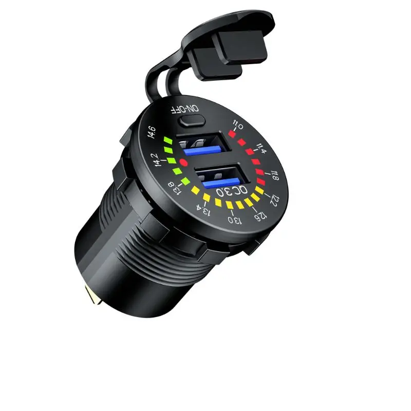 Автомобильное зарядное устройство с двумя USB-портами 18 Вт 12 В 24 QC 3 0 | Мобильные