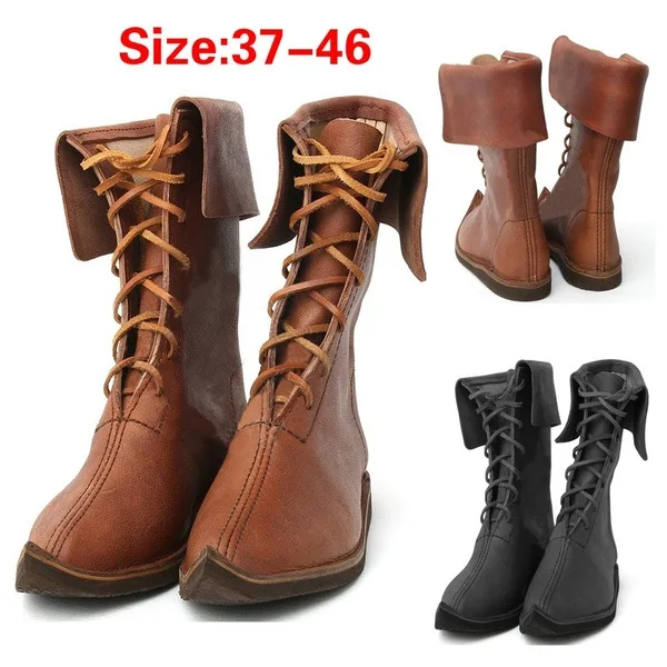 Мужские ботинки для косплея праздничная обувь в средневековом стиле сандалии