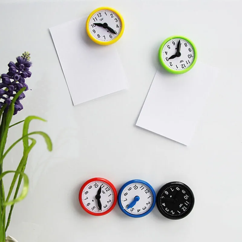 5 шт. доска для сообщений магнитная наклейка ручные часы в форме холодильника