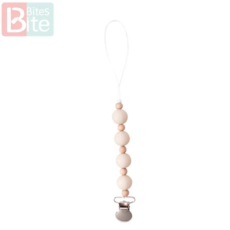 Beige Укус укусов Baby Pacifer(1 шт.); детские леггинсы для маленьких силиконовый Прорезыватель для зубов металла манекен успокоительная соска клип детская соска для кормления держатель Товары - Цвет: Beige