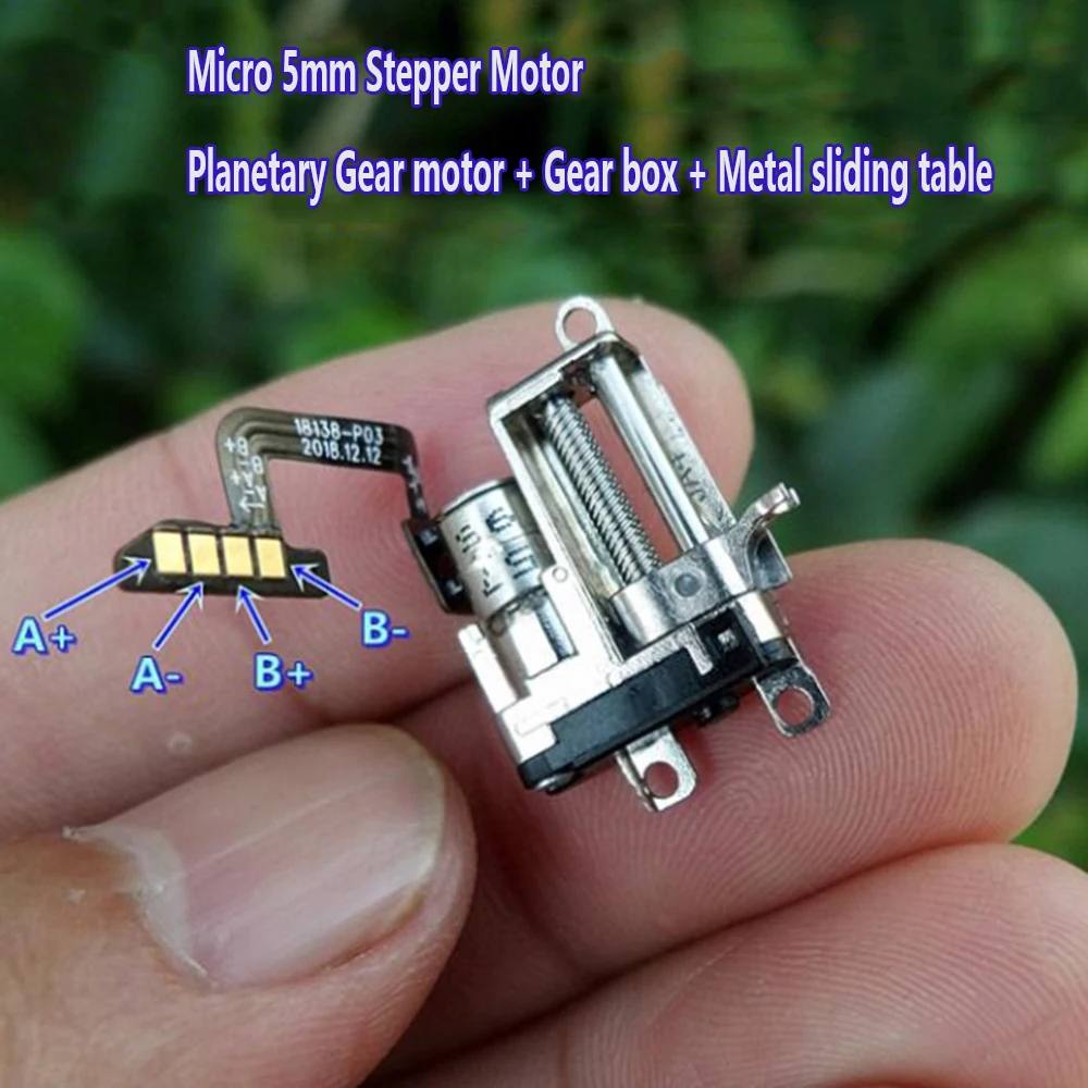 Прецизионный подъемный двигатель постоянного тока мини шаговый 5 мм с