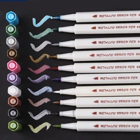 10 colors metallic marker pen sta metallic colored ink pen diy drawing watercolor art marker pen for stationery school supplies