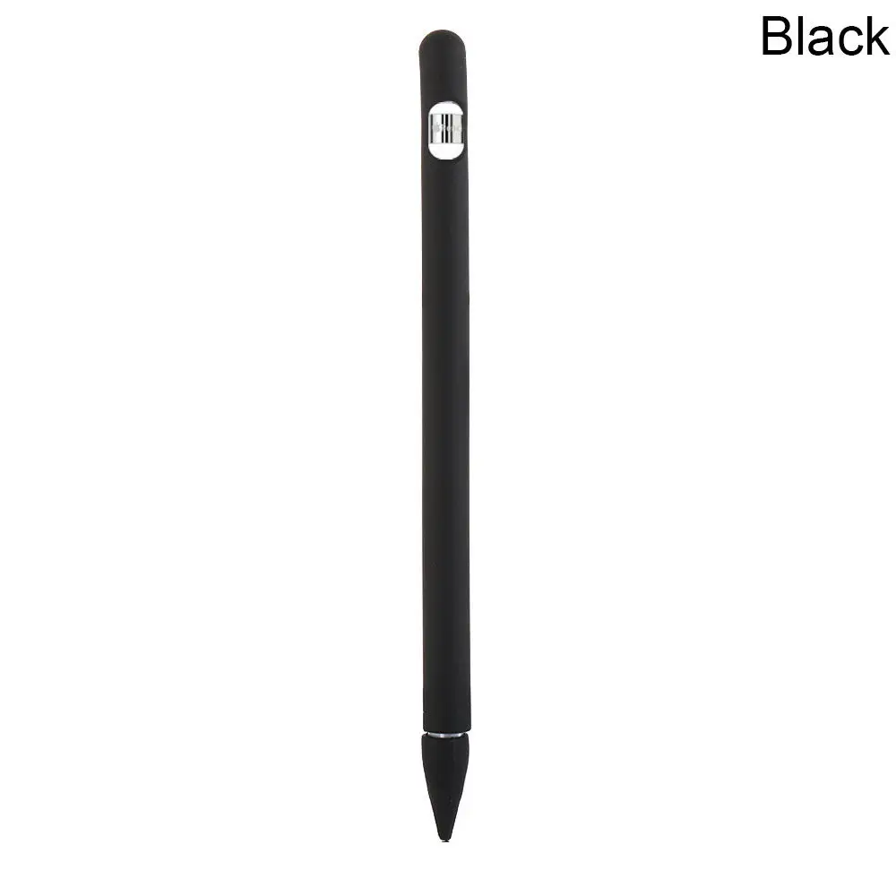 Черный Полноцветный Мягкий силиконовый чехол для Apple Pencil, силиконовый чехол для iPad Pro Tablet Touch Pen, карандаш-стилус, чехол - Цвета: Черный