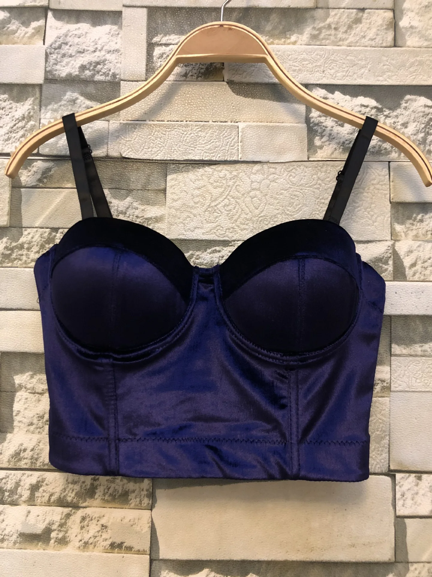 Однотонный Корейский Бархатный жилет Новинка лета 2021 женский бюстгальтер