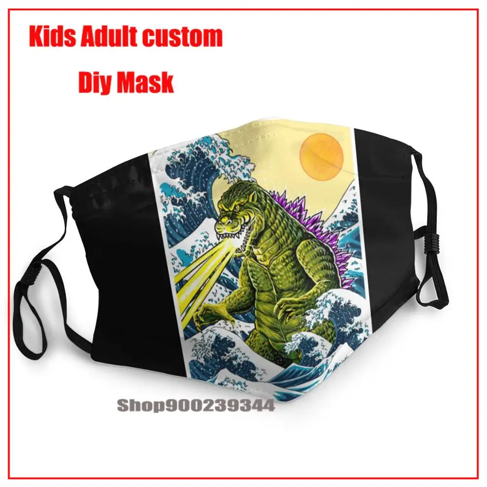 2020 Kaiju The Great King Monster Off Kanagawa маска для лица mascarillaa tela masque en tissu lavable enfant s|Мужские
