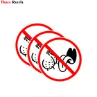 Three Ratels FCT-633 #12x12 см, 3 шт., без личности, Лизуны, забавные наклейки на стену из Наклейка на окно автомобиля ПВХ