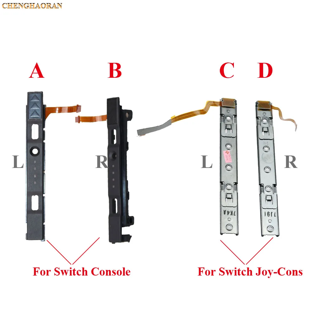 

1Set Original Complete Right Left Plastic Slider for Nintend Switch NS Joy-con Controller Rail Assembly with Flex Cable