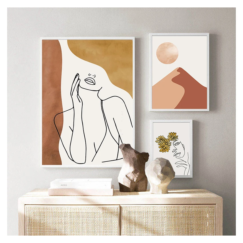 Настенная живопись на холсте скандинавские постеры и принты настенные картины