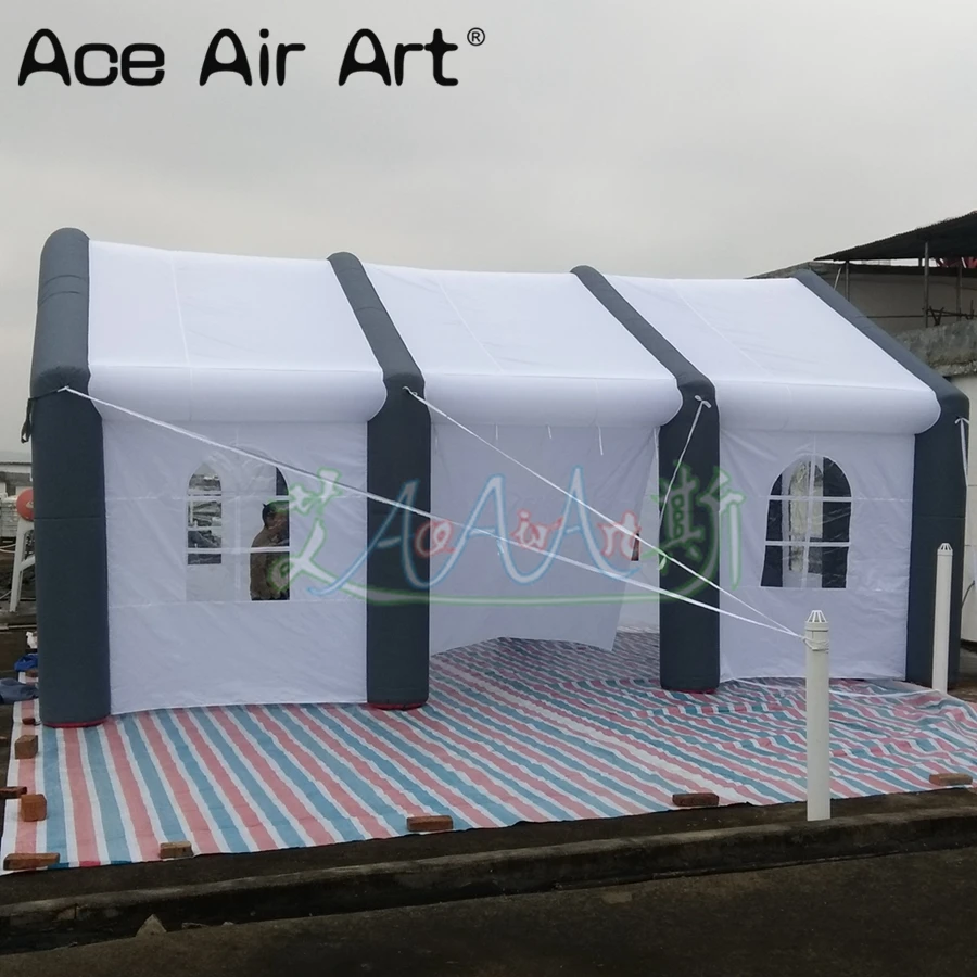 

Giant 8m L x 5m W x 4m H Inflatable Pub Bar Tent Blow Up Wedding Tent Shelter Air Party House Building for Outdoor Events