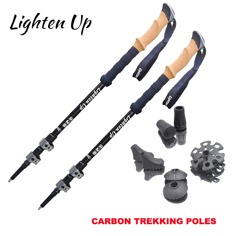 

Lighten Up Trekking Poles Folding Hiking Stick Collapsible Hiking Poles Trekking Stick Walking Poles Nordic Walking Sticks