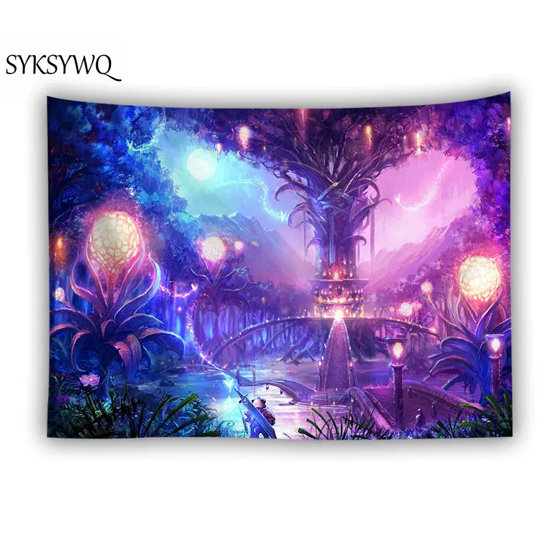 

indian mandala wall hanging tapestry psychedelic wall blanket tenture bohemian decoration dorm decor carpet