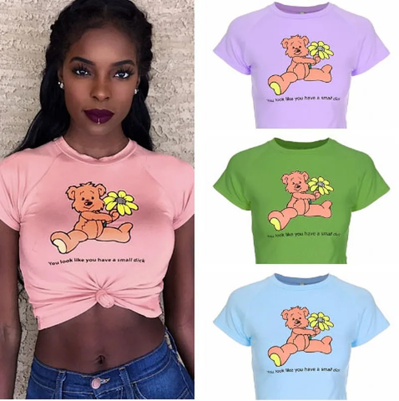 Новинка 2019 года летняя модная женская футболка с короткими рукавами супер милая