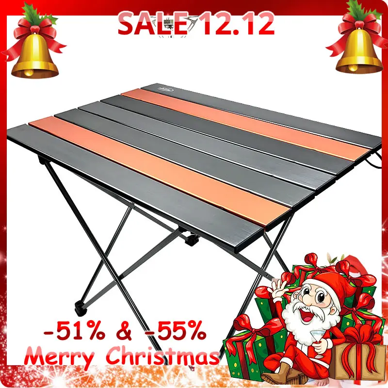 Портативный складной походный стол Отдых Пикник 6061 алюминиевый сплав ультра