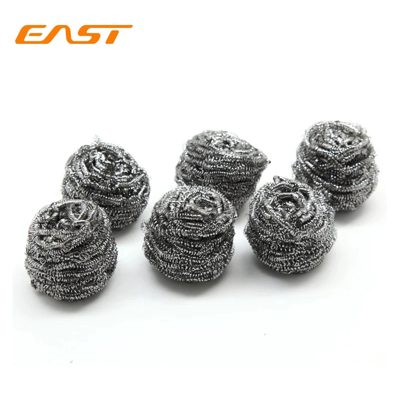 

East скрубберы из нержавеющей стали, чистящие шарики, кастрюли, посуды, плиты, инструменты для готовки, щетка для мытья, кухонные бытовые чистя...