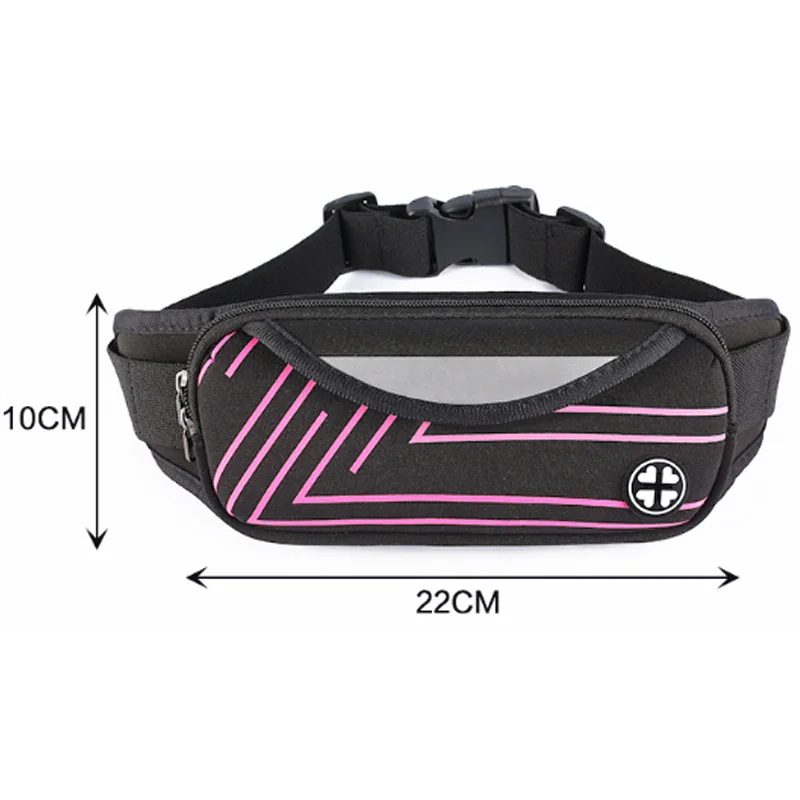 Waist Bum Bag Fanny Pack Belt Money For Running Jogging Cycling Phones Sport Waterproof Blue+Black | Спорт и развлечения