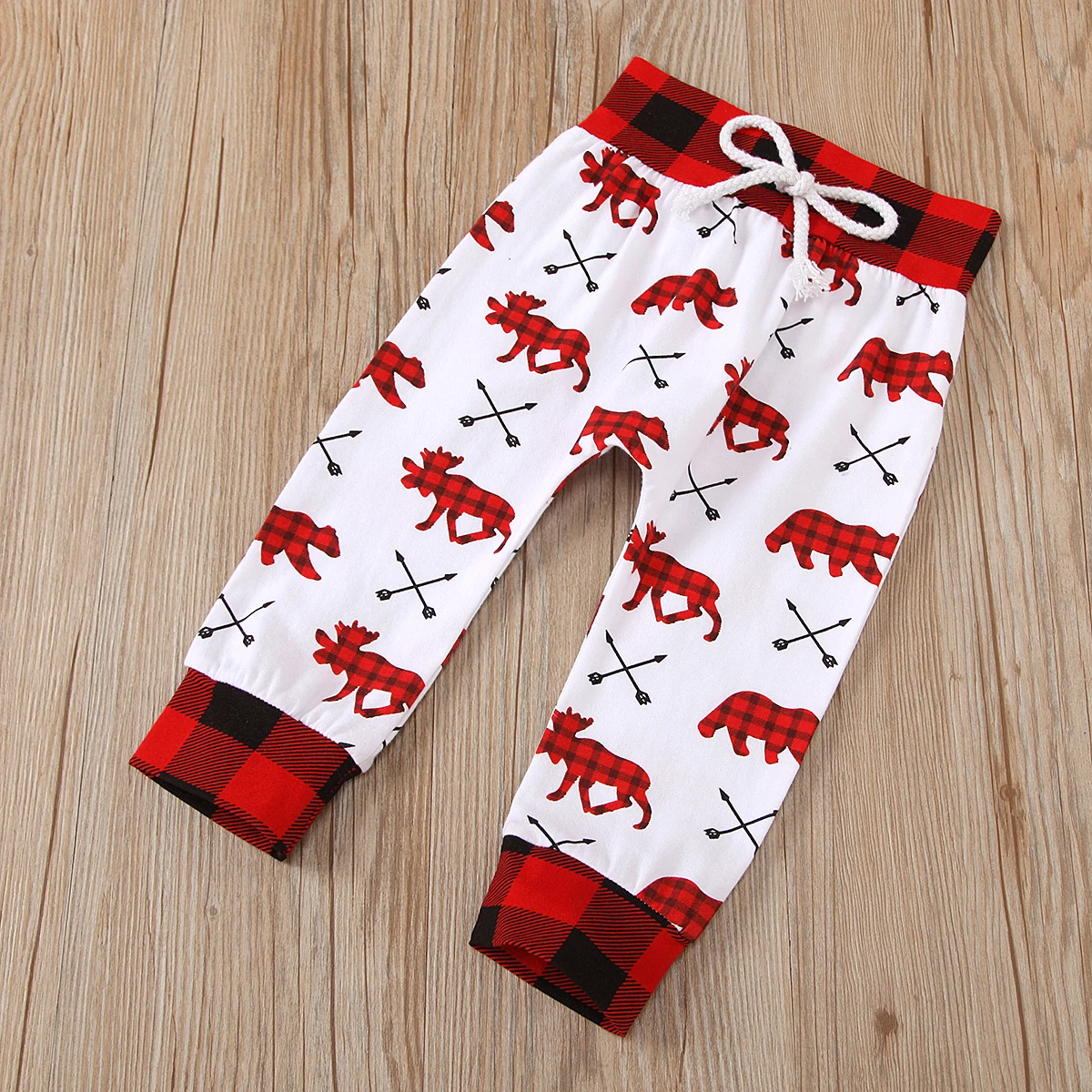 

Baby Clothing Set Christmas Print Long Sleeve Hooded Sweater and Pants Two-piece Suit for Birthday Party Photography