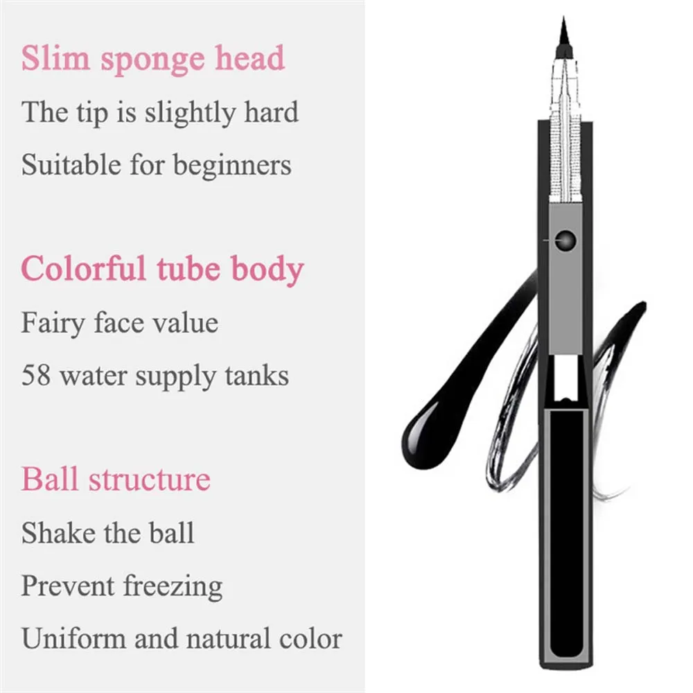 

Eye Shadow Liner Waterproof Not Blooming Quick-drying Colorful Effect Black Eyeliner Pen Makeup Tool Accessories
