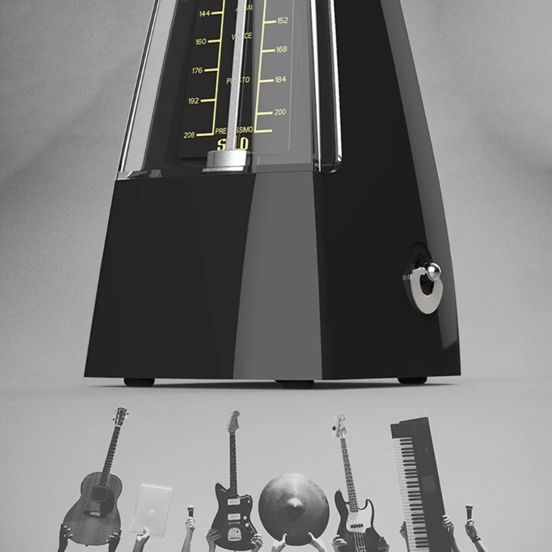 Механический метроном с деревянным зернистым громким звуком/высокая точность