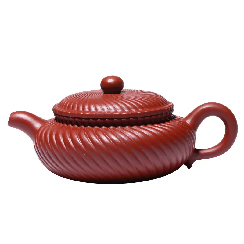

Yixing Zisha teapot raw material Dahongpao brocade pattern antique teapot handmade gift