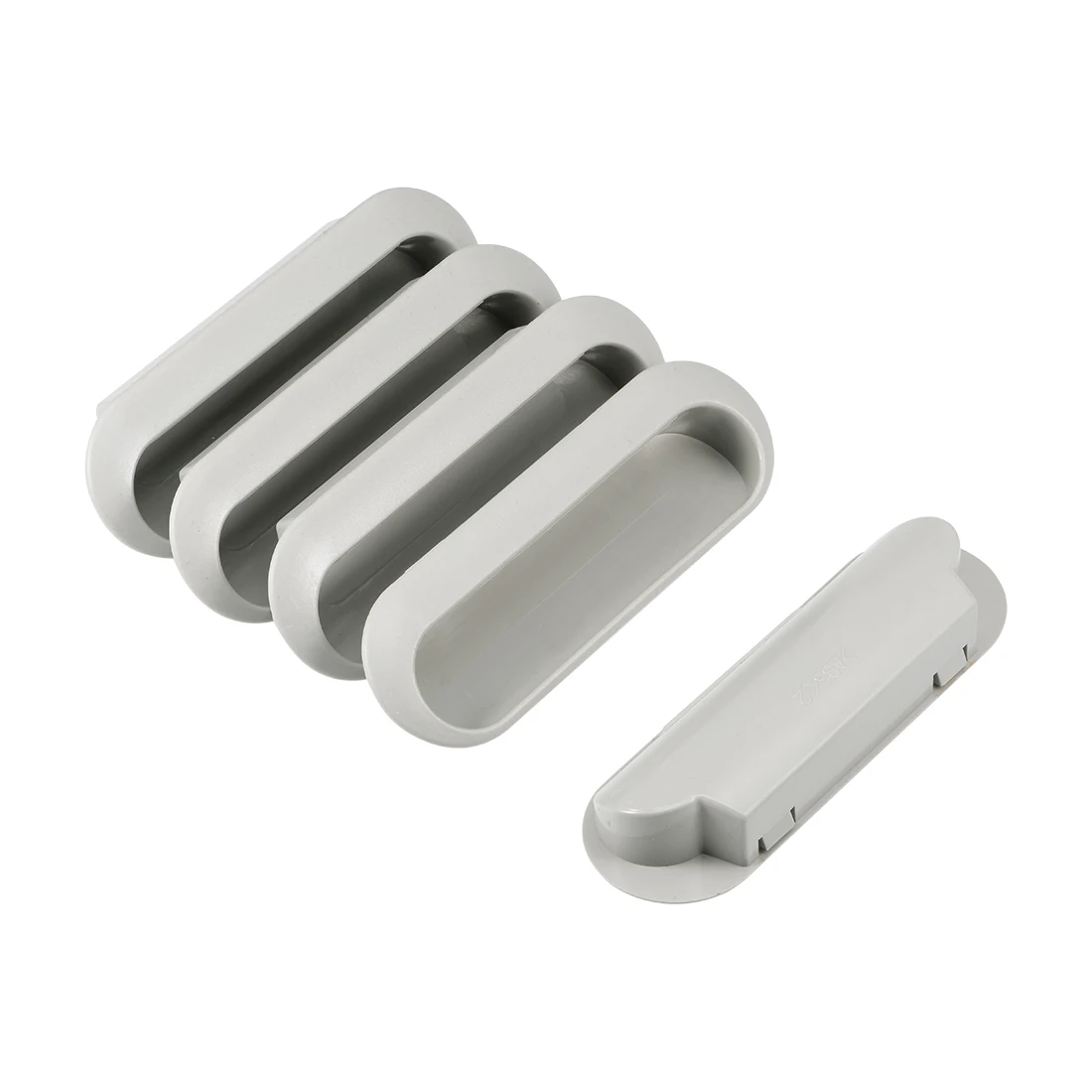 uxcell 5Pcs Flush Pull Finger Insert Recessed Cabinet Door H