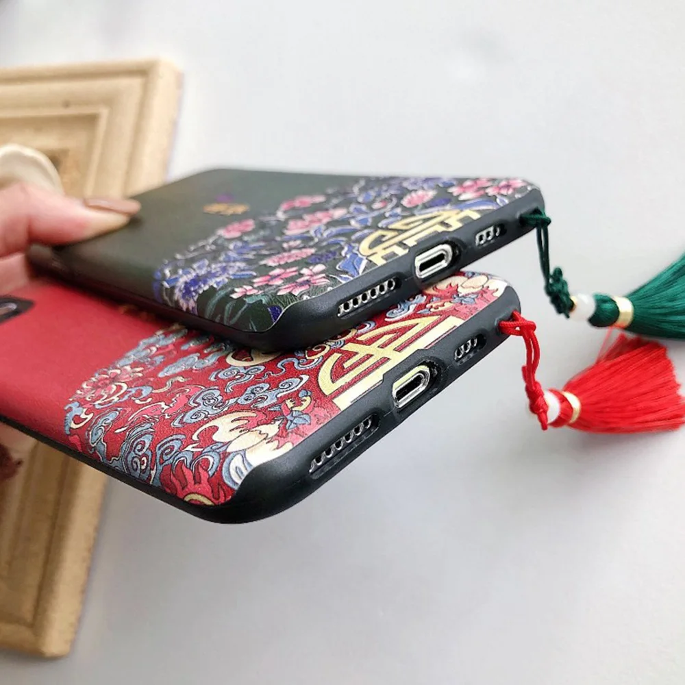 Чехол для телефона в китайском стиле Apple iPhone 11 Pro Max X XR XS 8 7 6 Plus 6S 6|Бамперы| |