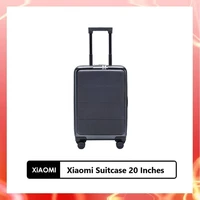 xiaomi 20 inch portable business standard boarding case pc material sa double code lock business luggage 360%c2%b0 universal wheel
