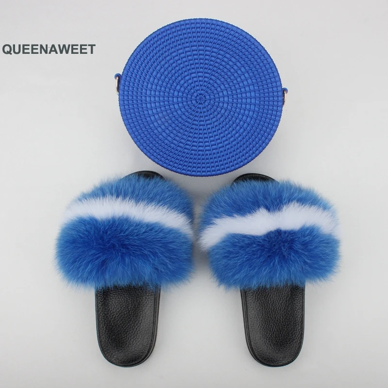 

100% натуральный мех лисы тапочки; Женские меховые шлепанцы; Радужная обувь; Милые меховые Вьетнамки; Женская обувь для путешествий на меху; Ж...