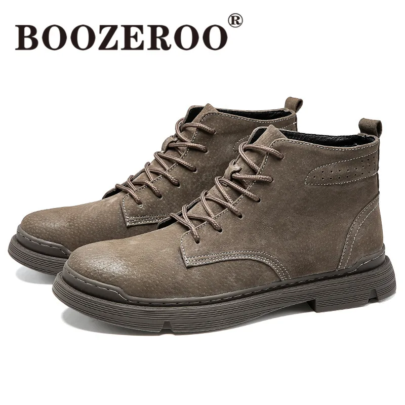 BOOZERO Ms./модные ботинки на толстой подошве Ботинки martin из хлопка уличные
