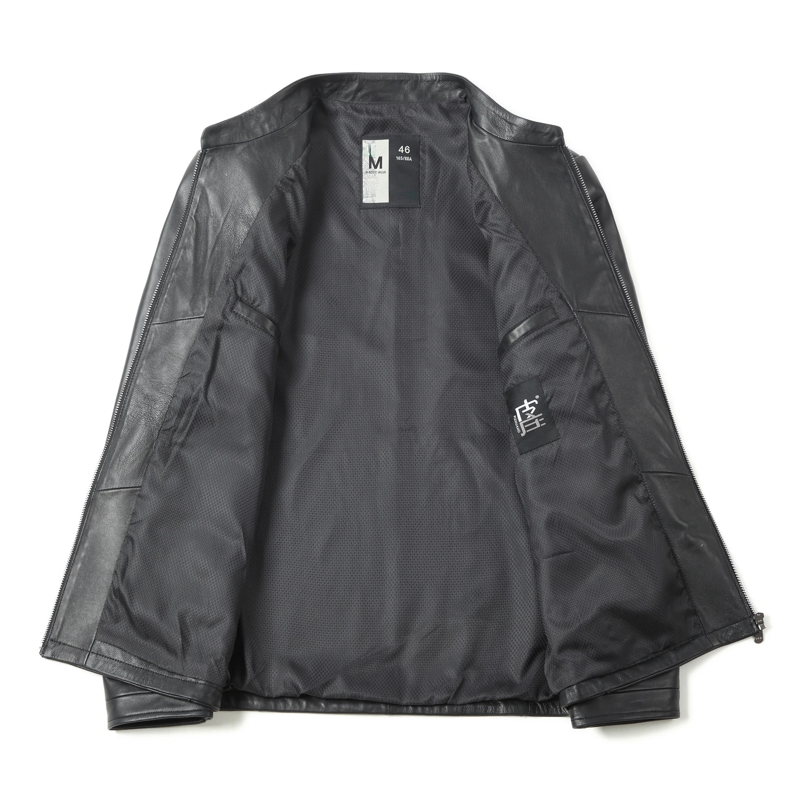 Куртка мужская из ПУ кожи свободная байкерская куртка на молнии с длинным