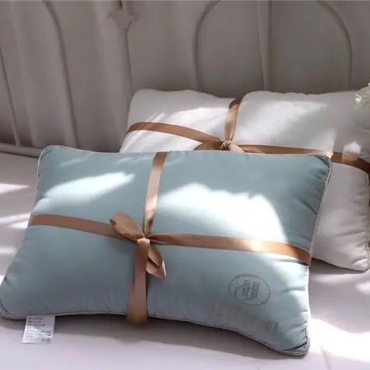 

A Pair Five-star Hotel Soft Skin-friendly Pillow Student Dormitory Adults Home Textile Bedroom Sleep Aid Soothe the Nerves F8255