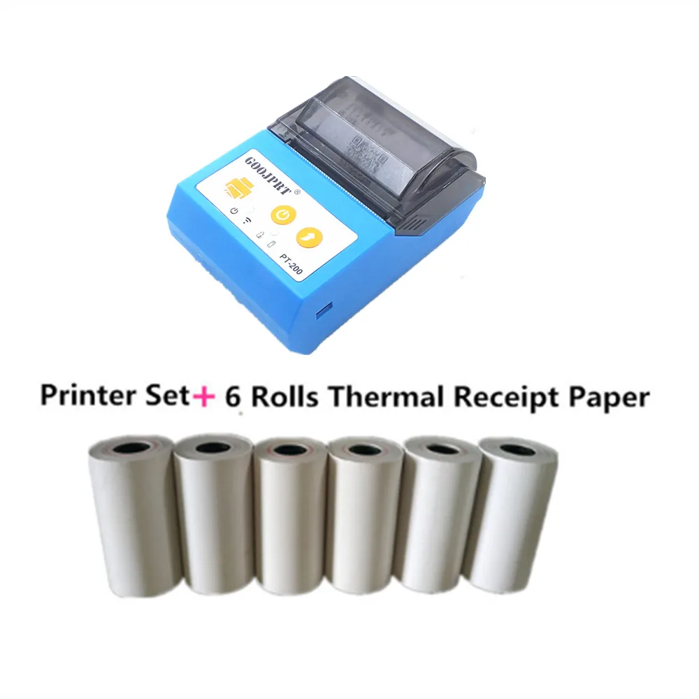 58 мм bluetooth принтер термальный термочековый android Мини принтер|bluetooth printer thermal|58mm