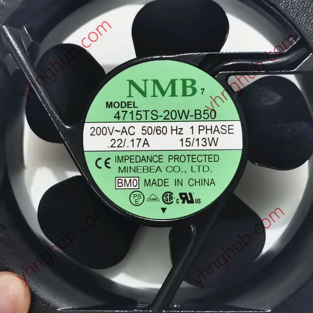 NMB-MAT 4715TS-20W-B50 BM0 AC 200V 17W 120x120x38mm 2-контактный Вентилятор охлаждения сервера |