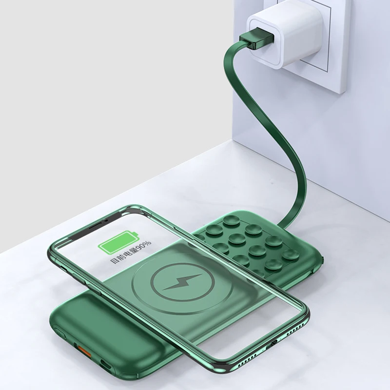 10000mah magnetic qi wireless charger power bank for xiaomi iphone samsung poverbank portable external battery charger powerbank free global shipping