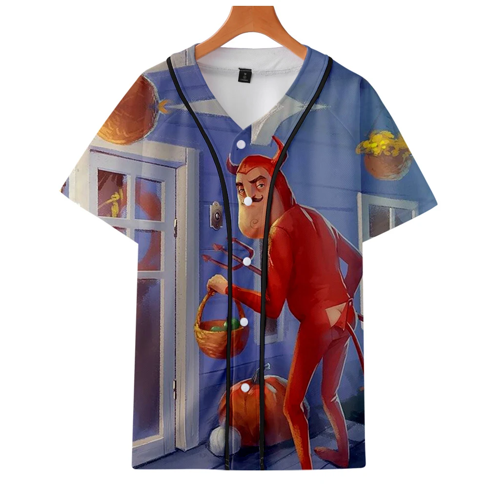 

Hello neighbor 3D Graphic Print Summer Thin Jacket Harajuku College Style Women Bomber Jacket Casual Baseball Jacket