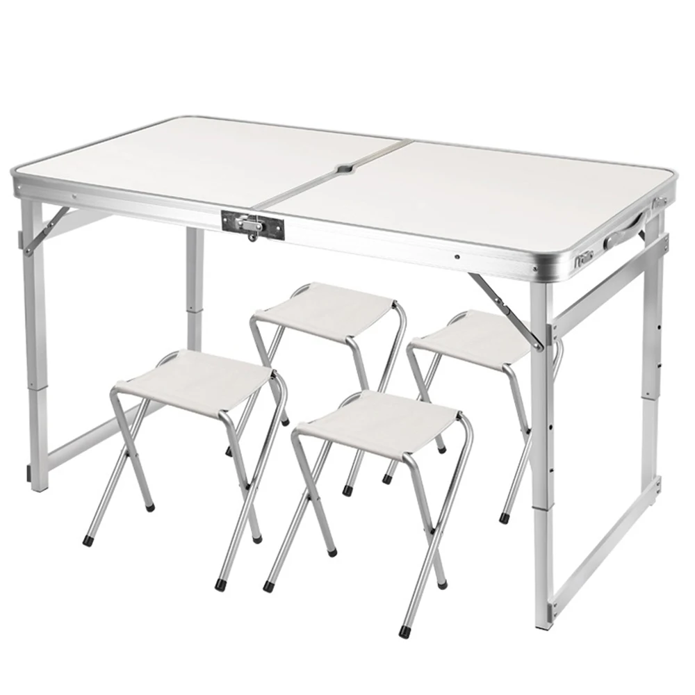 

Outdoor Folding Table Chair Camping Aluminium Alloy Picnic Table Waterproof Ultra-light Durable Folding Table Desk For Picnic