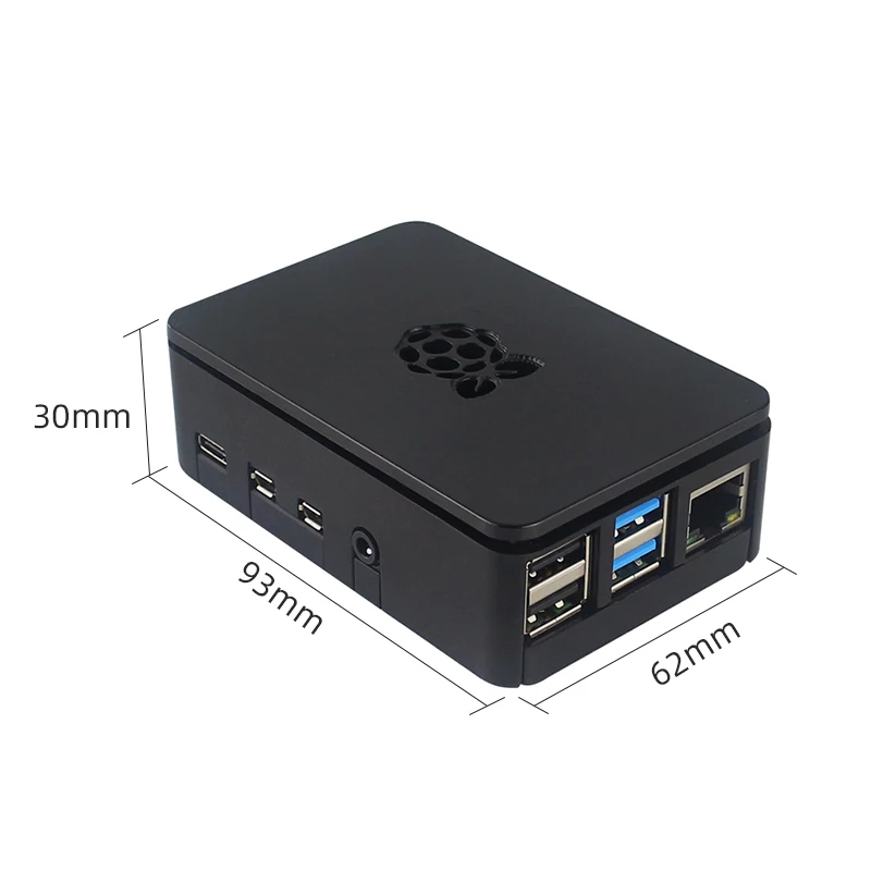 Raspberry Pi 4 чехол ABS корпус черный корпус совместимый вентилятор охлаждения для Raspberry Pi 4 Модель B