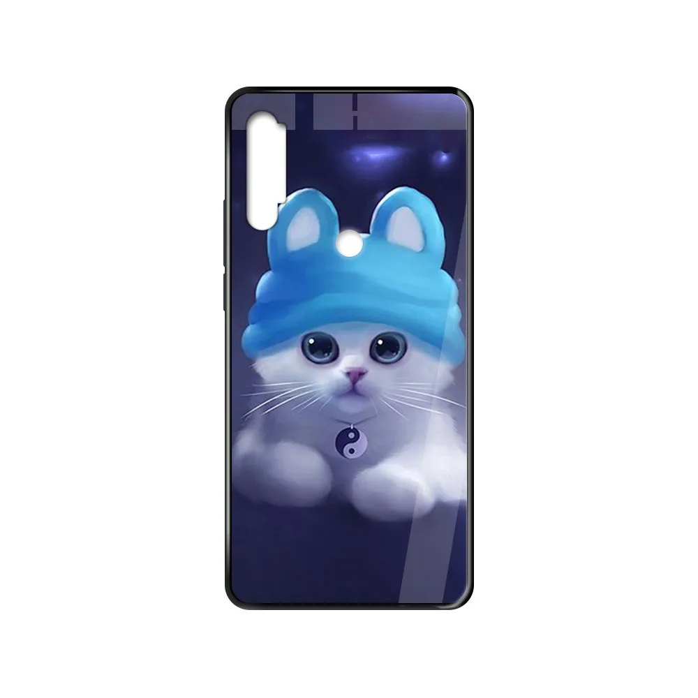 Милый мультяшный чехол cat trend для мобильного телефона черный Xiaomi Redmi Note S2 3 4 5 6 7 8 K20 A